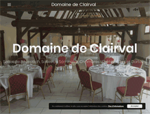 Tablet Screenshot of domainedeclairval.com